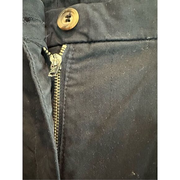 Made in Italy Dixie Denim Collection Extra Wide Leg Cotton Trousers Pants in Nig - Picture 6 of 8